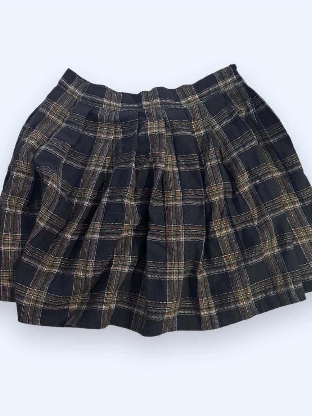 Pleated Plaid Women's Skirt